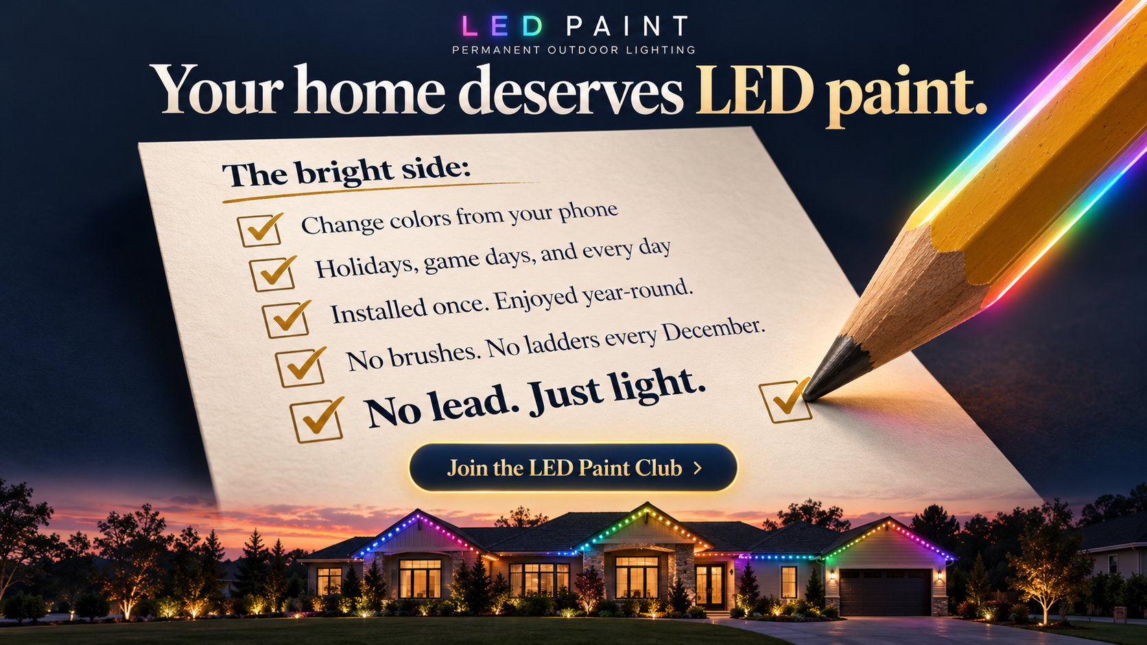 Utilitech Led Bulb LED Paint | Permanent Outdoor Lighting